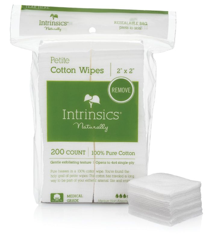 INTRINSICS 2x2 COTTON ESTHETIC WIPES - 200 Ct