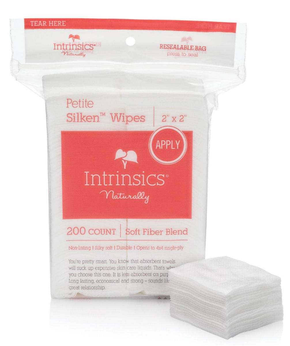 INTRINSICS PETITE SILKEN WIPES 2X2 - 200CT