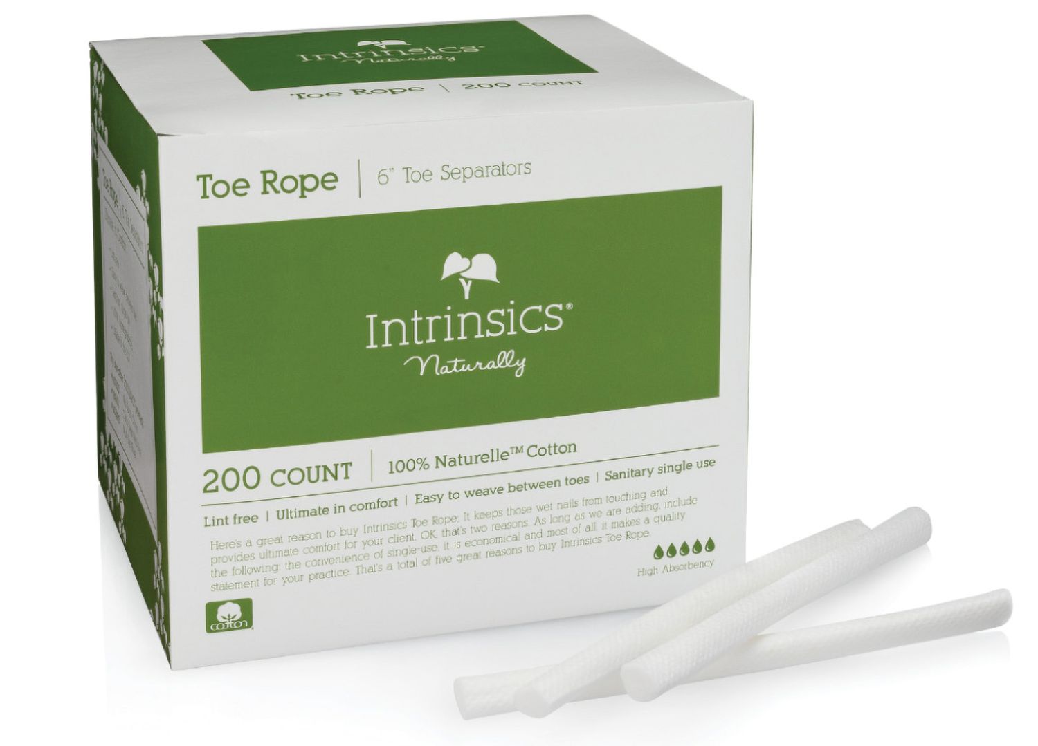 INTRINSICS TOE ROPE 6&quot; TOE SEPARATORS - 200 Ct