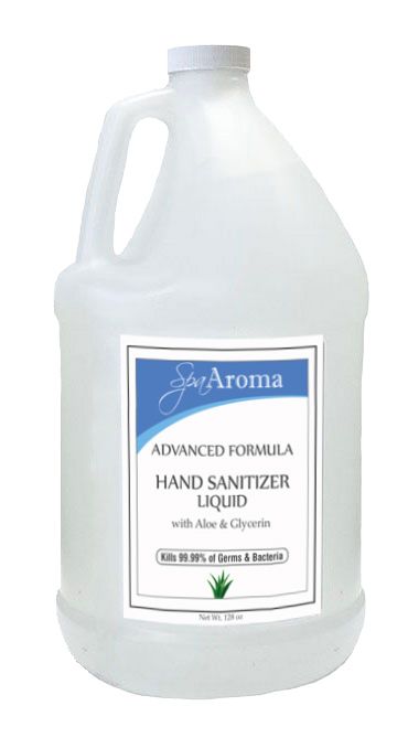 SPAROMA HAND SANITIZER LIQUID 8 OZ.