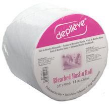 DEPILEVE BLEACHED MUSLIN ROLL 3.5&quot;X 40 YARDS