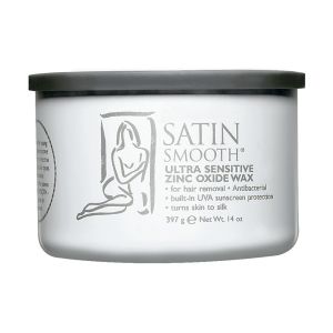 SATIN SMOOTH ULTRA SENSITIVE ZINC OXIDE WAX 14 OZ.