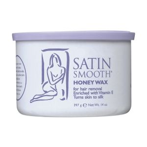 SATIN SMOOTH HONEY WAX WITH VITAMIN E 14OZ.