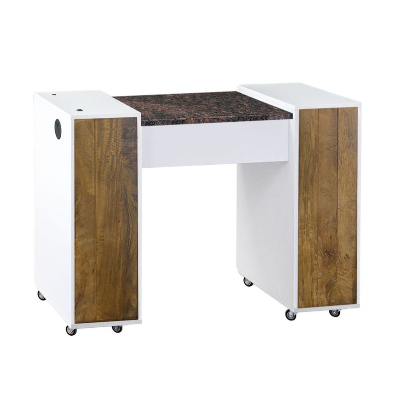MANICURE TABLE WITH WOOD FRONT PANEL #6