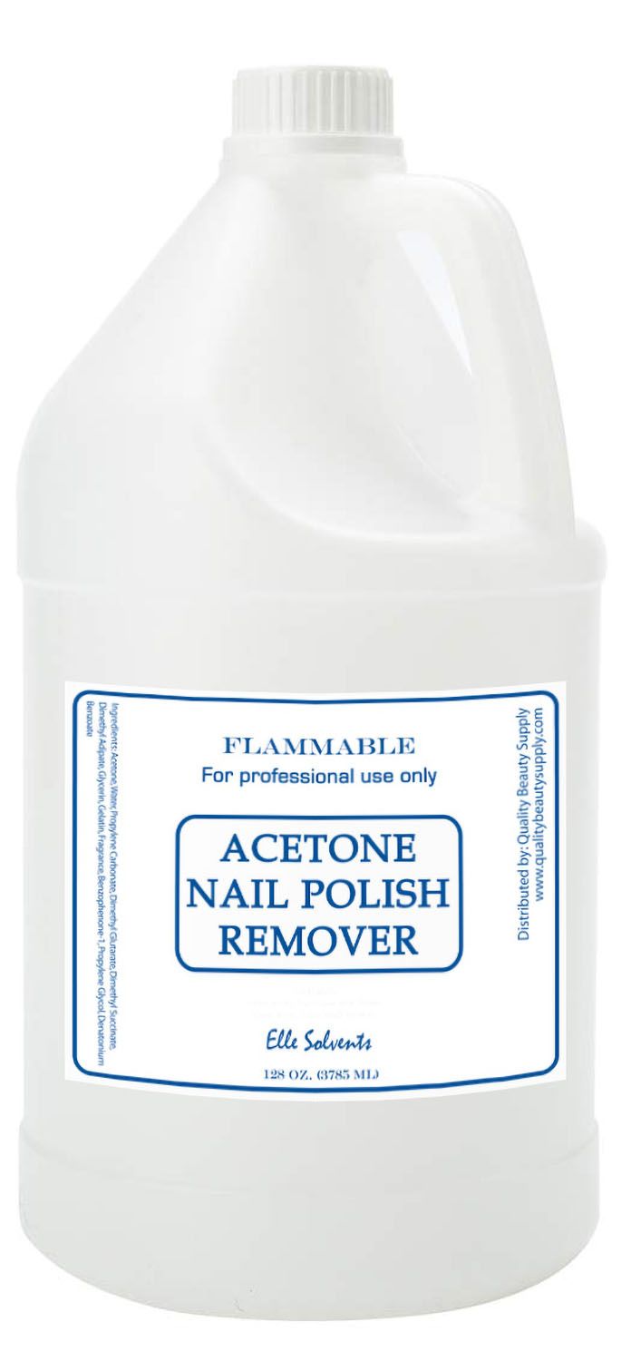 CLEAR POLISH REMOVER WITH ACETONE