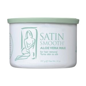 SATIN SMOOTH ALOE VERA WAX 14 0Z.