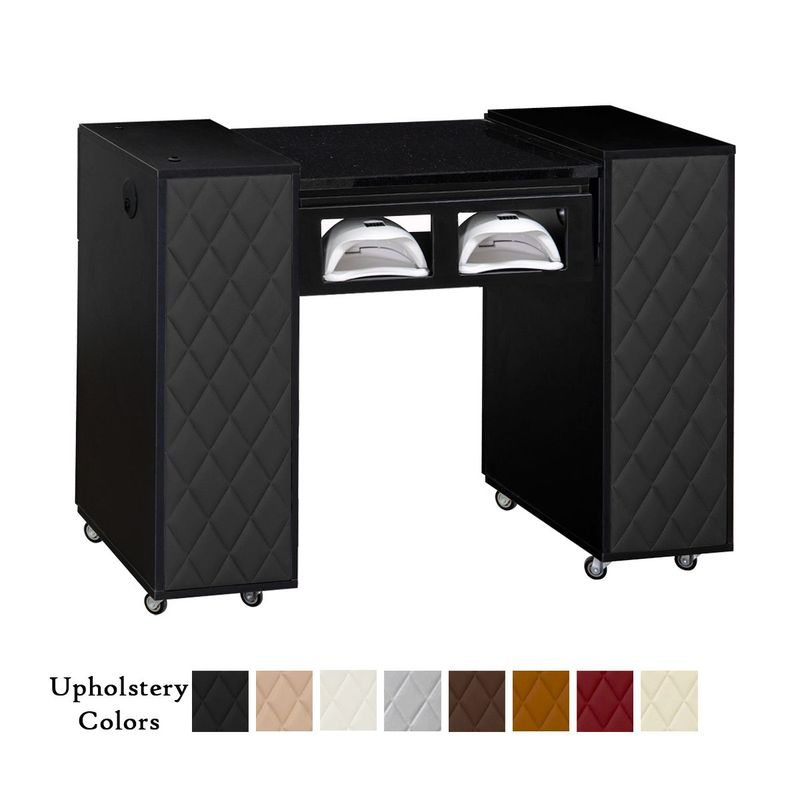 MANICURE TABLE - GRANITE TOP WITH UV SLOT OPENING #10
