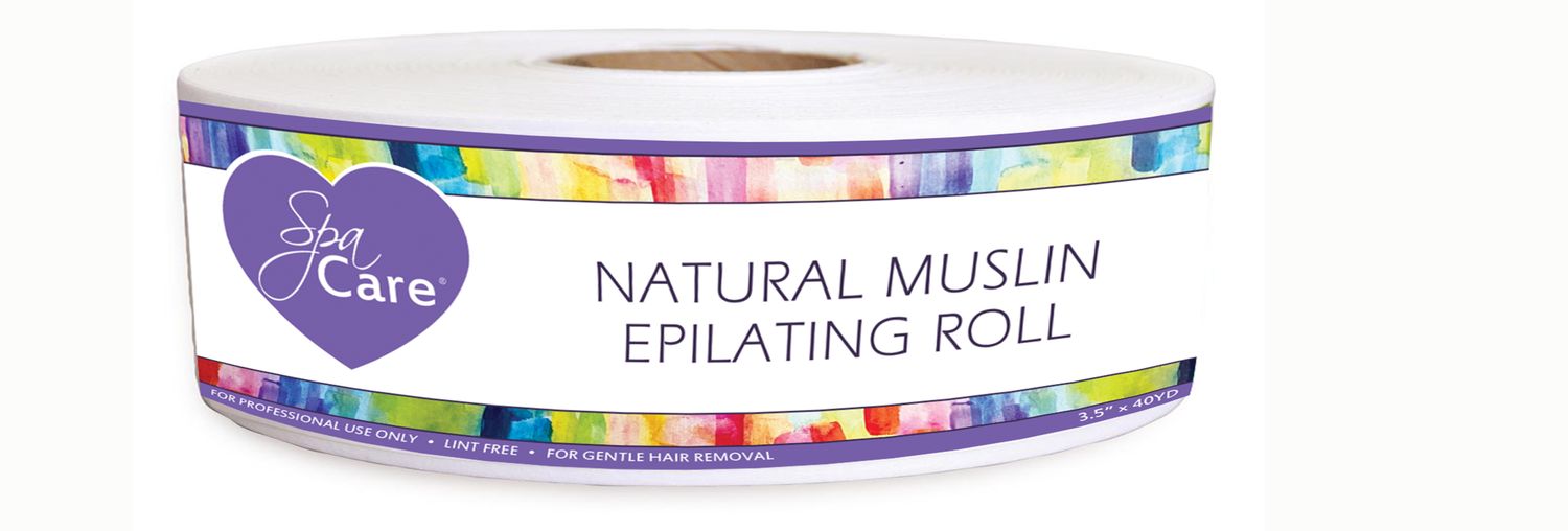 SPA CARE NATURAL MUSLIN ROLL 2.5" X 100 YD