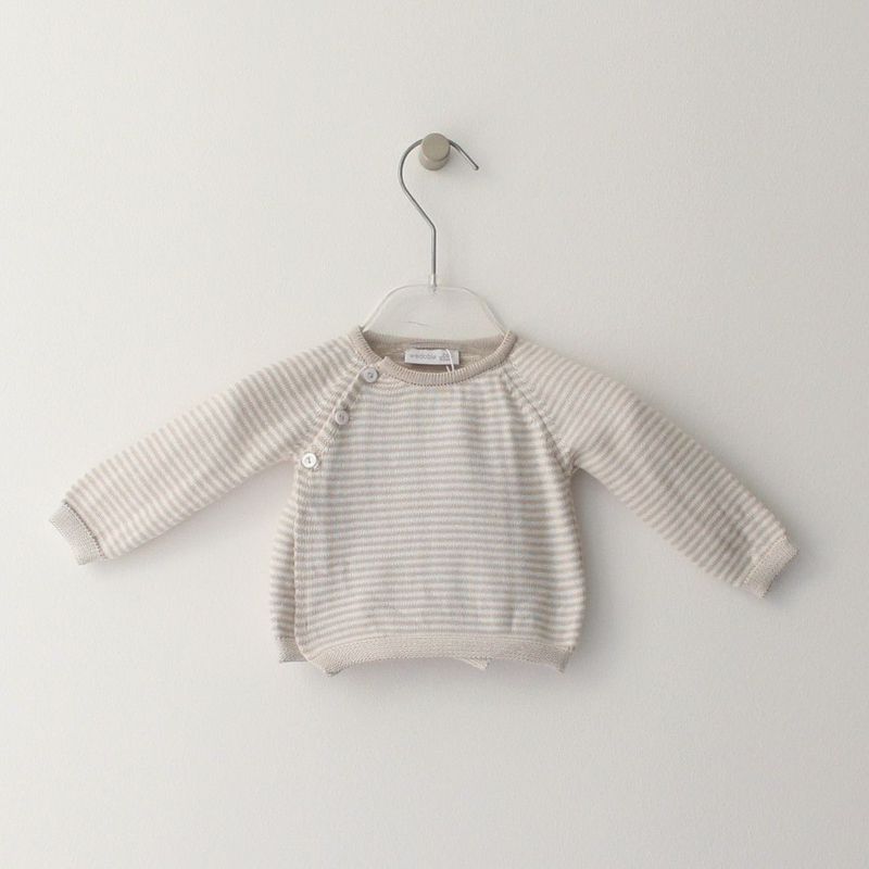 Camisola Tricotada de Riscas Maria Malmequer - Camisola Tricotada de Riscas