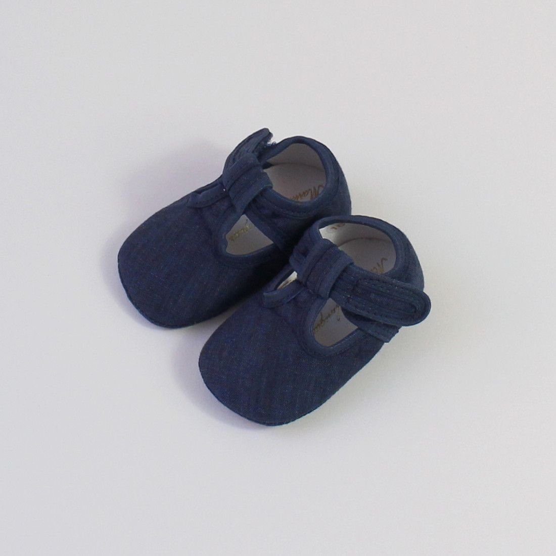 Maria Malmequer - Sapato Linho Azul Escuro