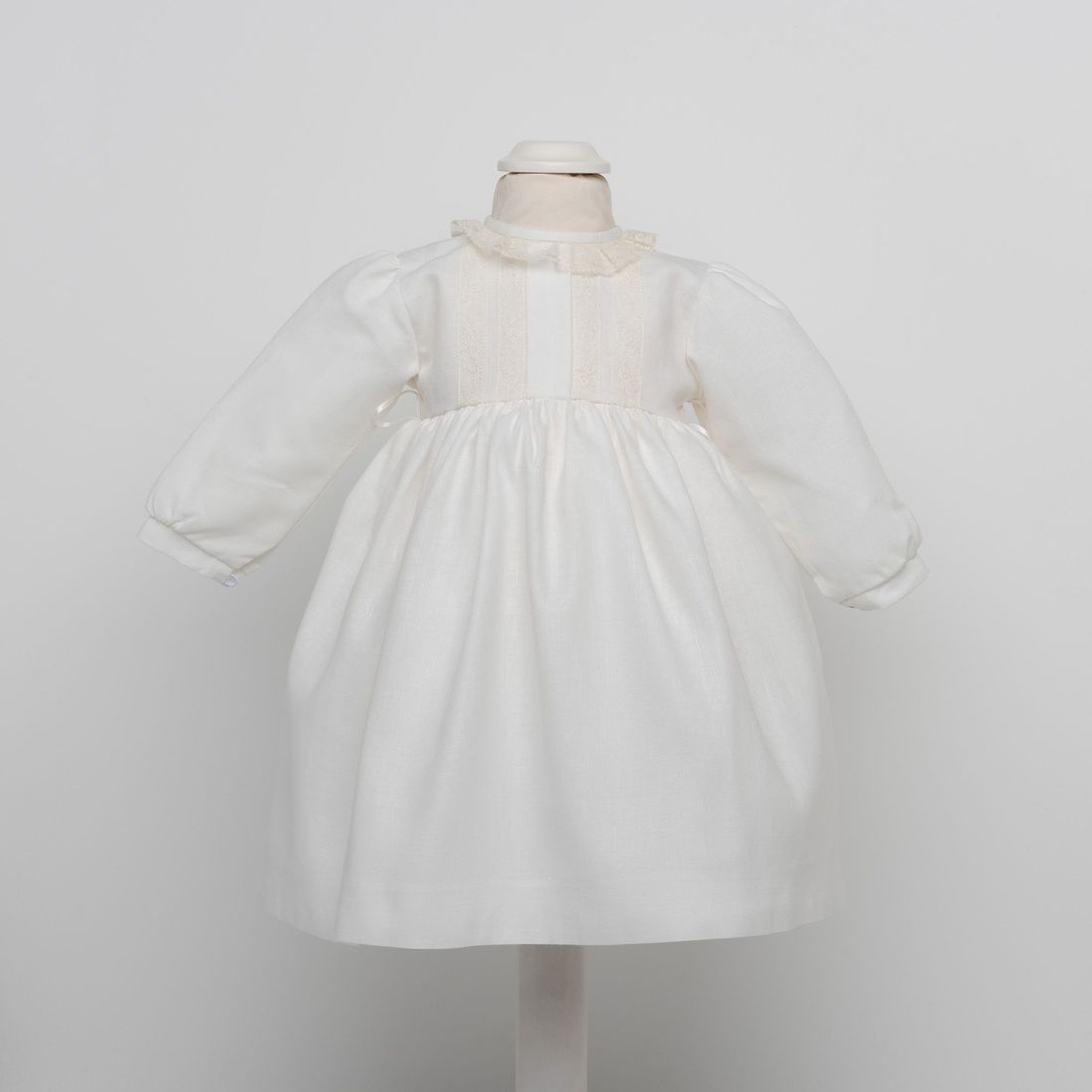 Maria Malmequer - Vestido Linho Pérola com Rendas