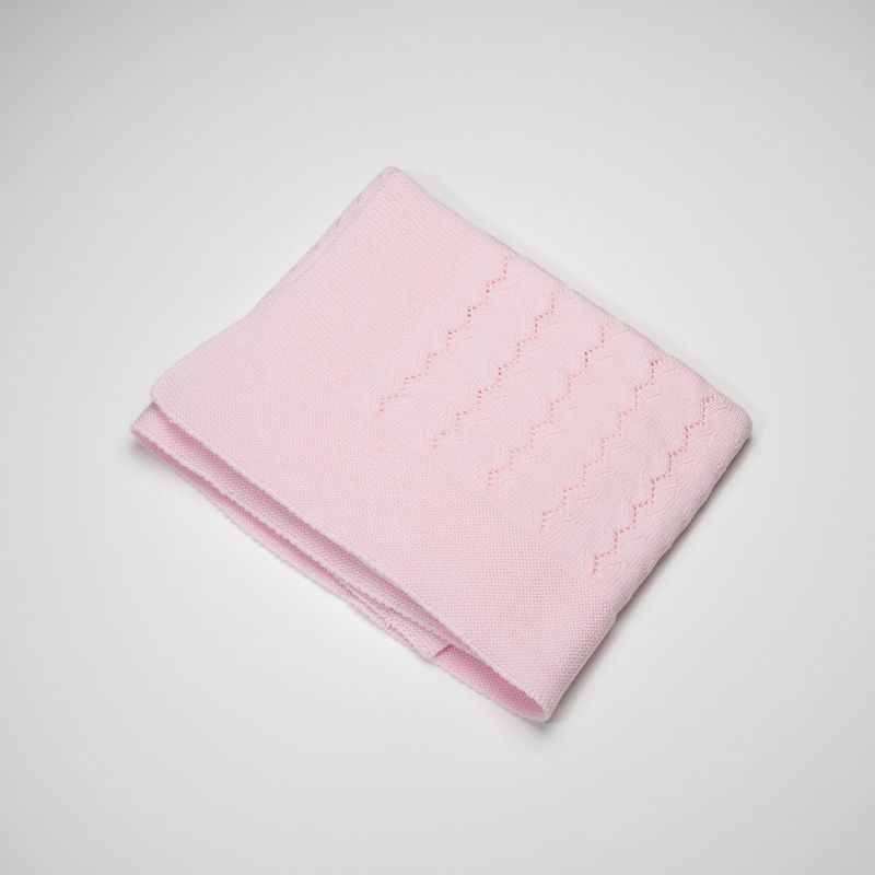 Maria Malmequer - Manta Algodão Rosa