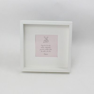 Maria Malmequer - Quadro Com Oração Rosa