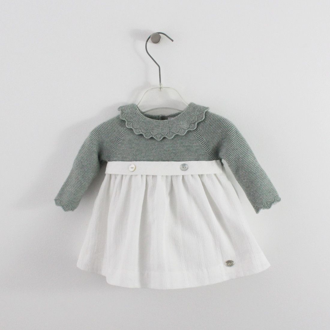 Maria Malmequer - Vestido Verde e Branco com Cinto