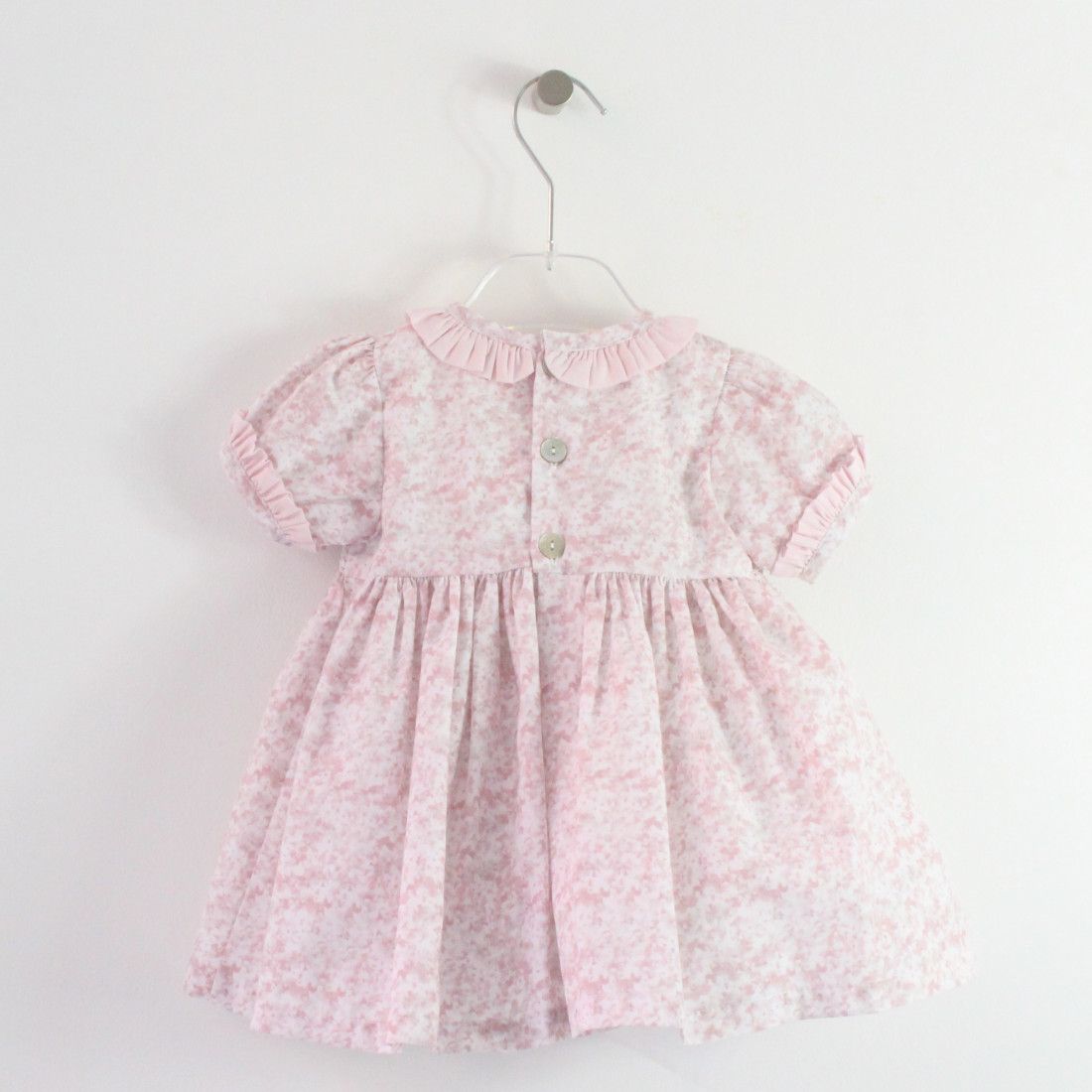 Maria Malmequer - Vestido Floral Rosa com Smocks
