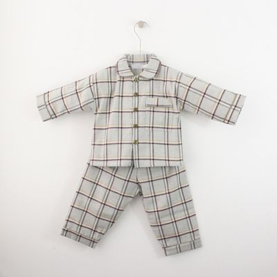 Pijama Xadrez Tons Outonais Maria Malmequer - Pijama Xadrez Tons Outonais