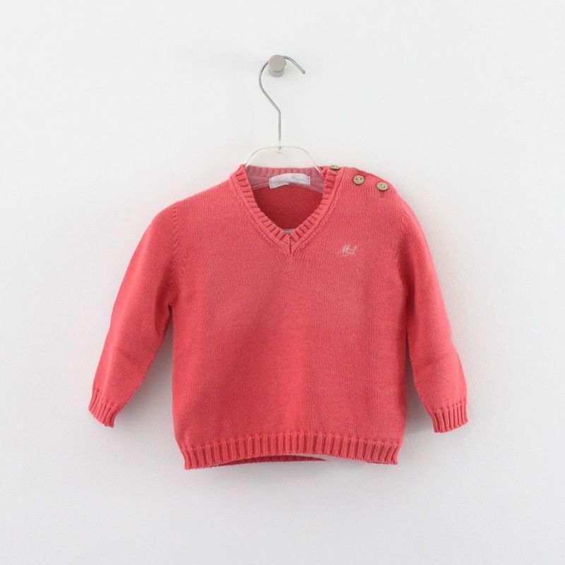 Maria Malmequer - Pullover Cor Coral