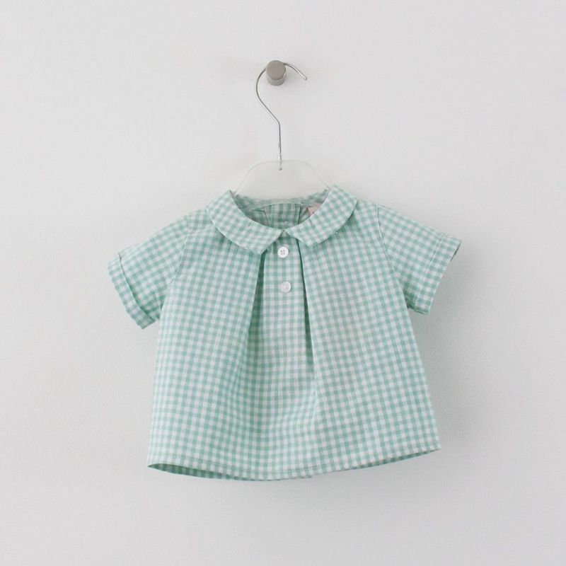 Maria Malmequer - Camisa em Xadrez Verde