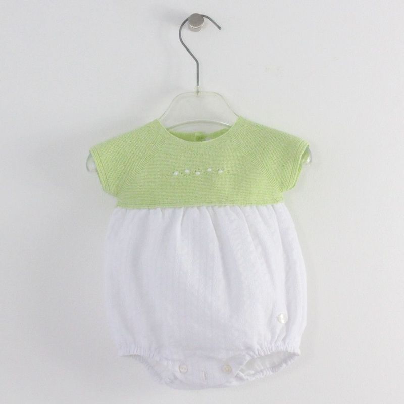 Fofo Verde Lima com Branco Maria Malmequer - Fofo Verde Lima com Branco