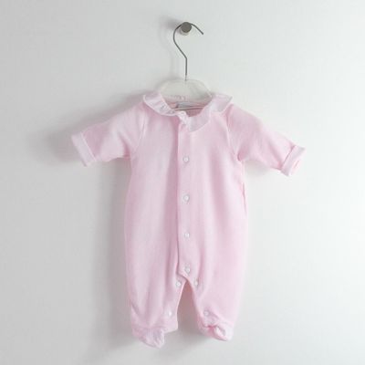 Babygrow De Verão Com Riscas Maria Malmequer - Babygrow De Verão Com Riscas