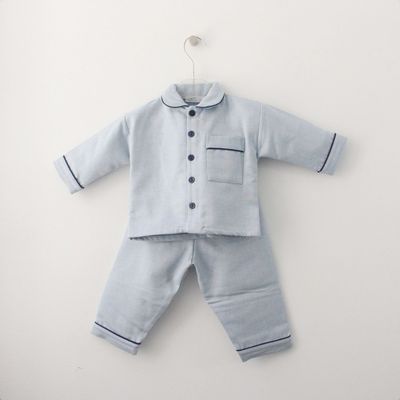 Maria Malmequer - Pijama Azul Sarjado