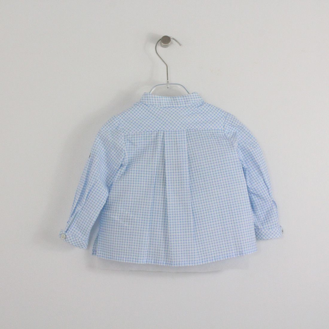 Maria Malmequer - Camisa Túnica Xadrez Azul