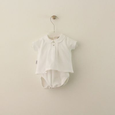 Camisa Body com Gola de Gomos e Machos Maria Malmequer - Camisa Body com Gola de Gomos e Machos