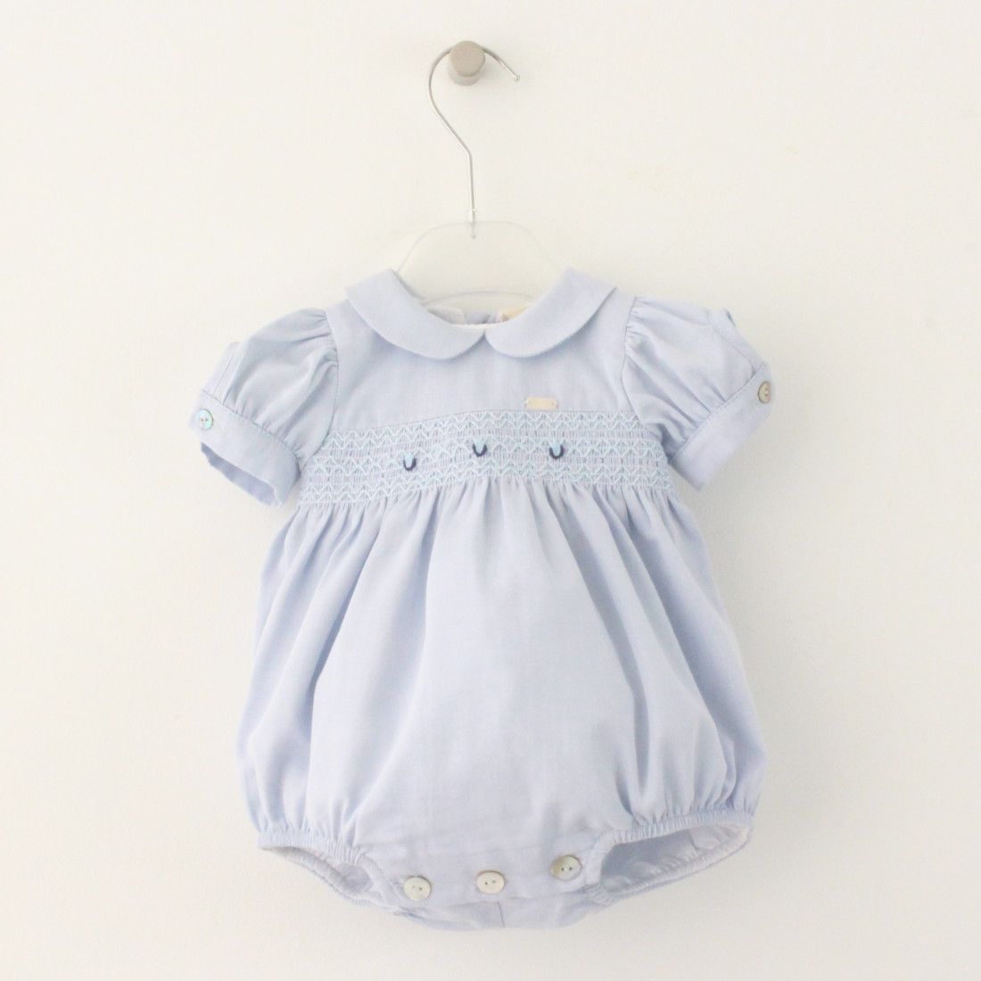 Maria Malmequer - Fofo Azul com Smocks Tons Azuis