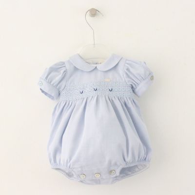 Maria Malmequer - Fofo Azul com Smocks Tons Azuis