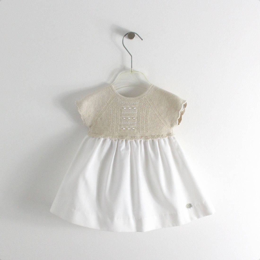Vestido Duo Branco e Pérola