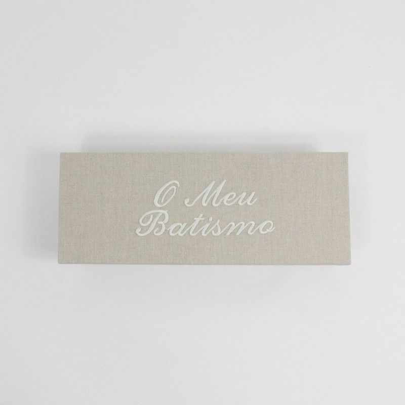 Maria Malmequer - Caixa o meu Batismo Bordado Cru