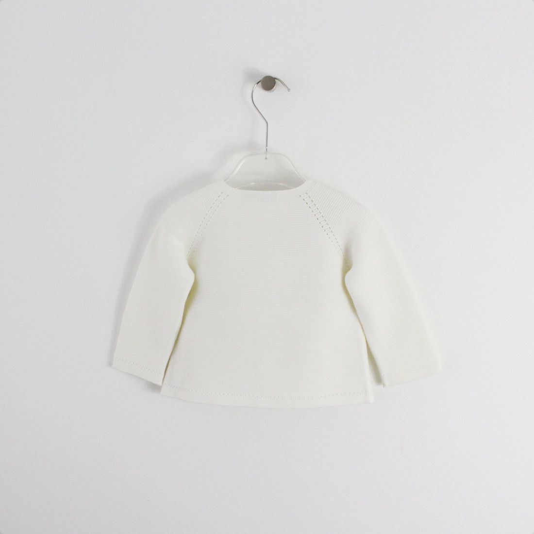 Maria Malmequer - Casaco Decote Redondo Branco Cru