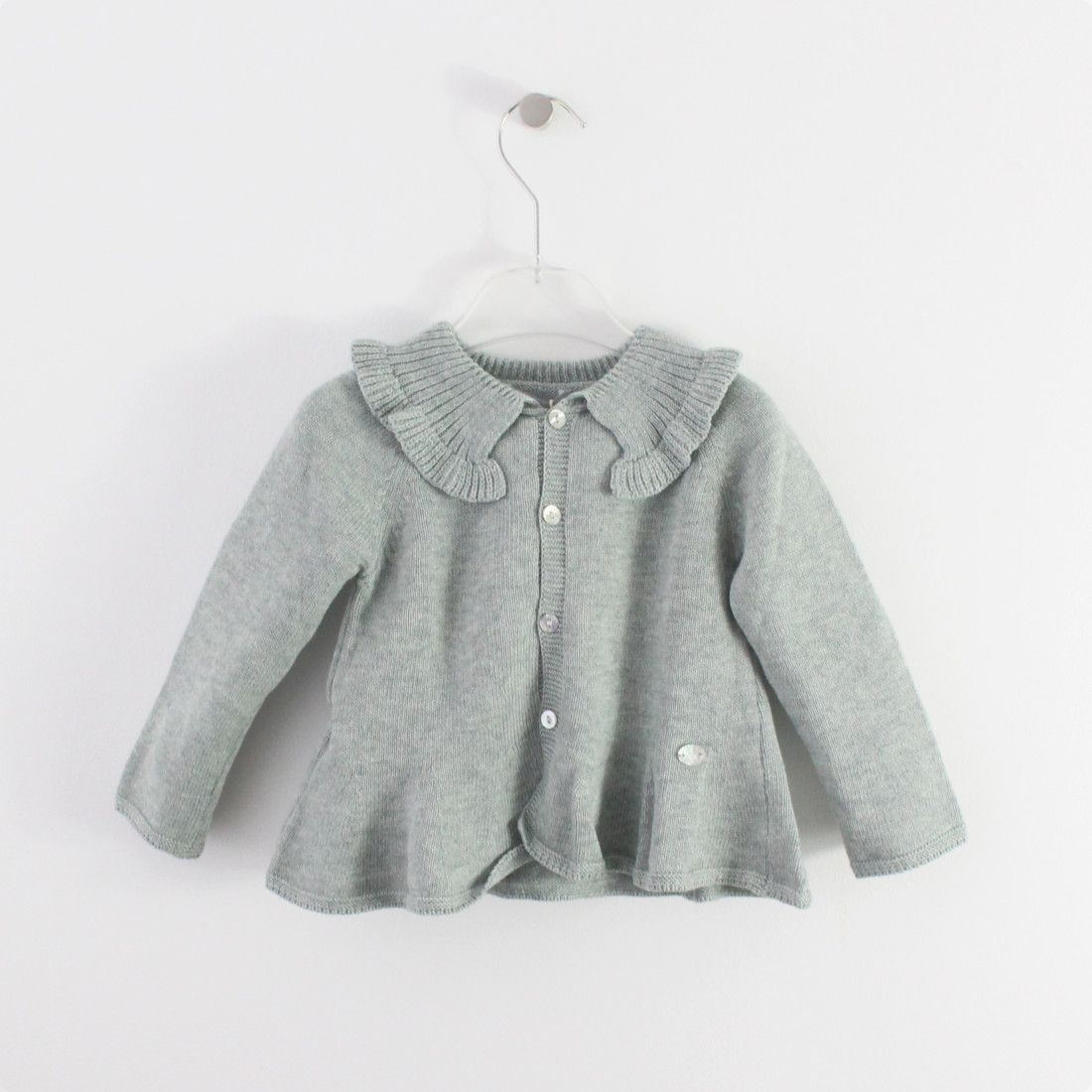 Maria Malmequer - Casaco com Gola e Godês Verde