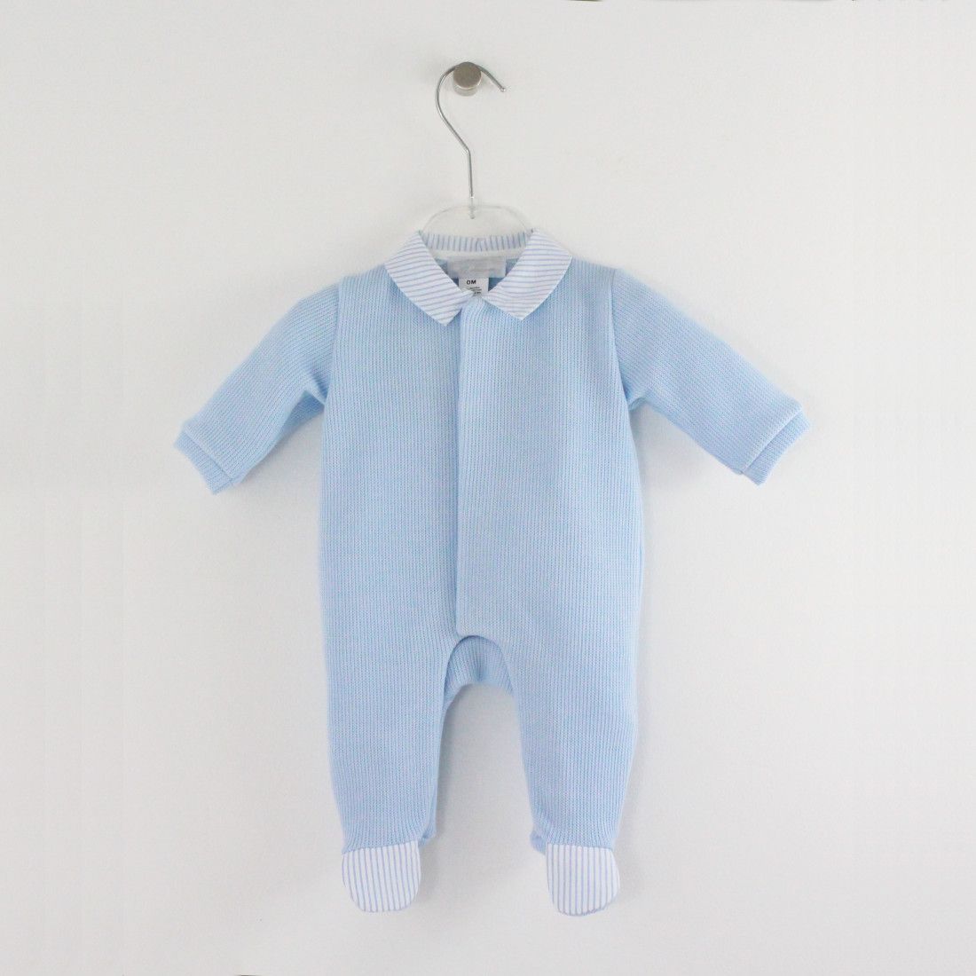 Maria Malmequer - Baby Grow com Gola Bico Às Riscas