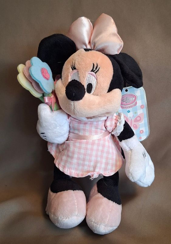 Orgineel Disney Store Minnie Mouse bloemen plushe