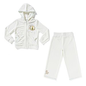 Wit vintage velours Tinkerbell set