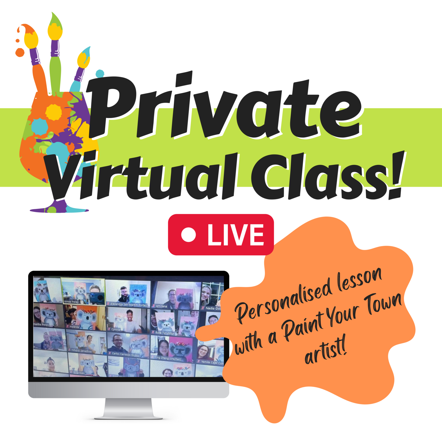 Private virtual paint class!