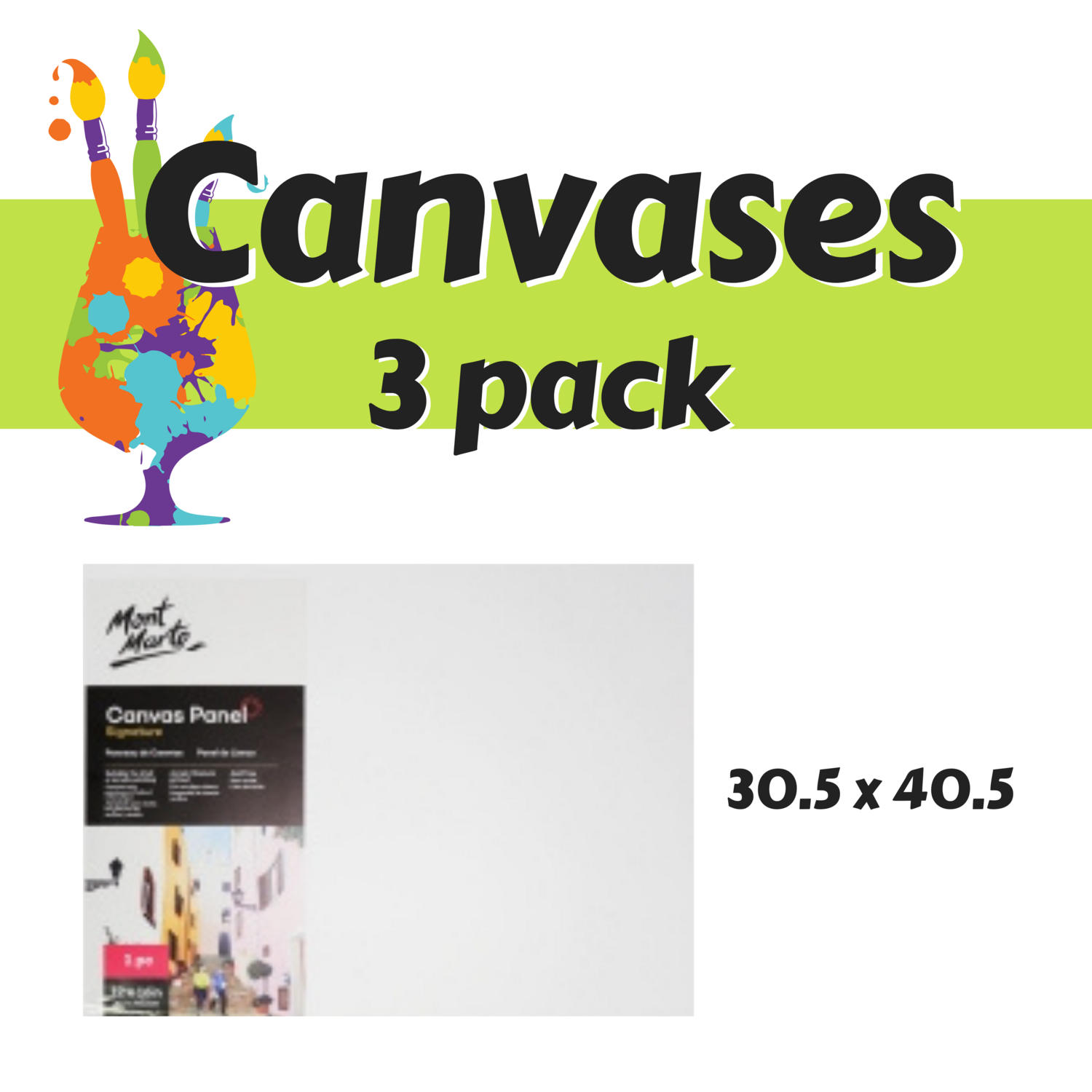 Canvas Panels- 3 pack
