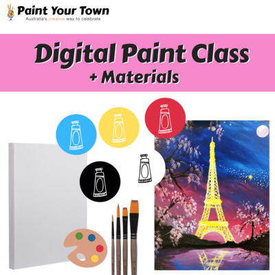 Eiffel Tower - Virtual class  + written instructions + supplies