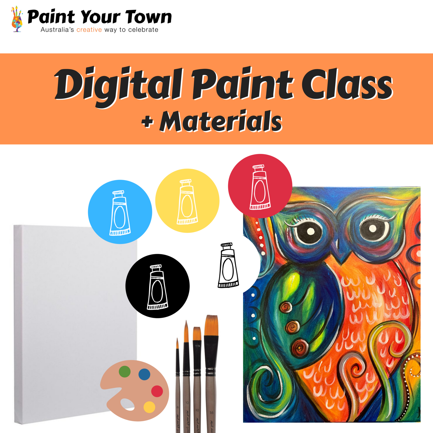 Owl - Virtual class  + supplies