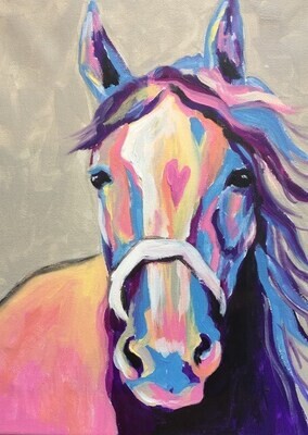 Horse paint pARTy at The Gunyah- Mon 22nd April, 6:30-8:30pm
