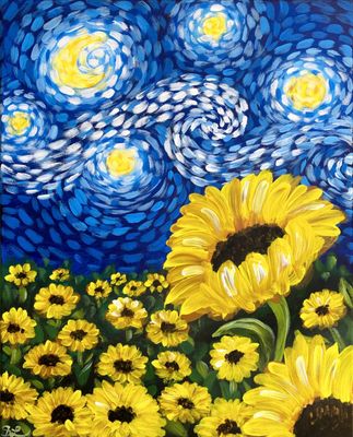 Hunter Valley Sunflowers Paint &amp; Sip - Fri 25th April 1pm start