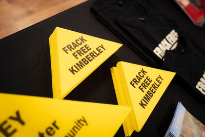 Frack Free Kimberley Triangle Sign - Small