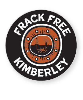 Frack Free Kimberley Round Sticker