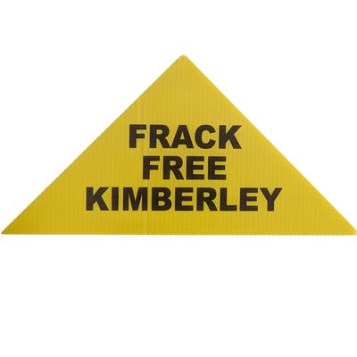 Frack Free Kimberley Triangle Bumper Sticker - Small