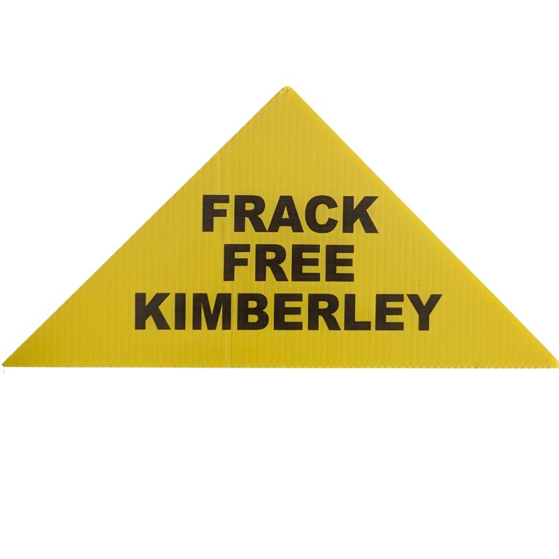 Frack Free Kimberley Triangle Bumper Sticker - Small