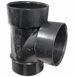 ABS DWV 3" STR SAN TEE SPGXHXH BLK