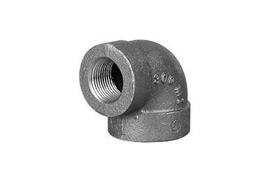 D.BML Black Iron 90 deg Elbow, 1/2 in, FIP End Style