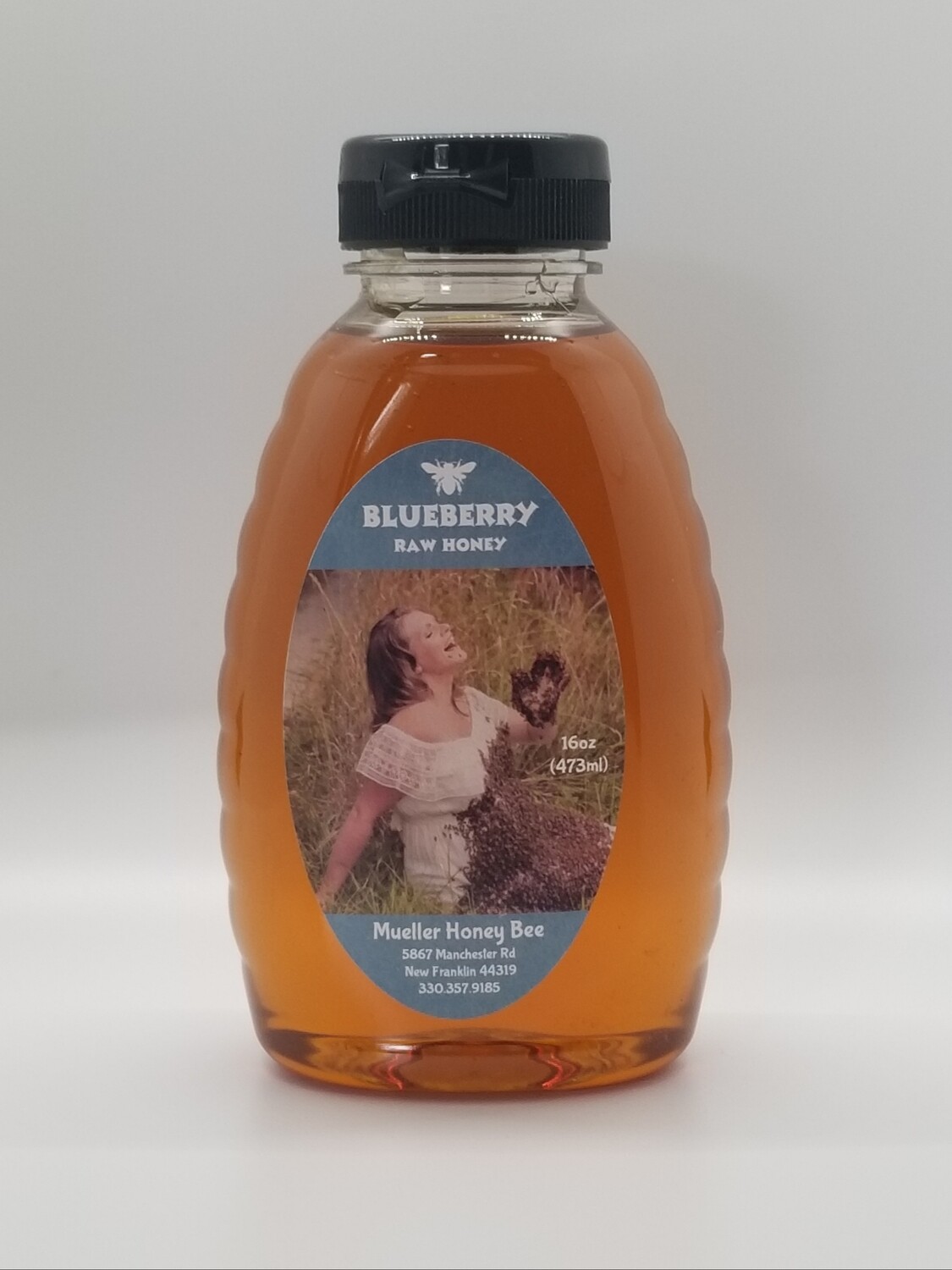 16 oz Natural Blueberry Honey