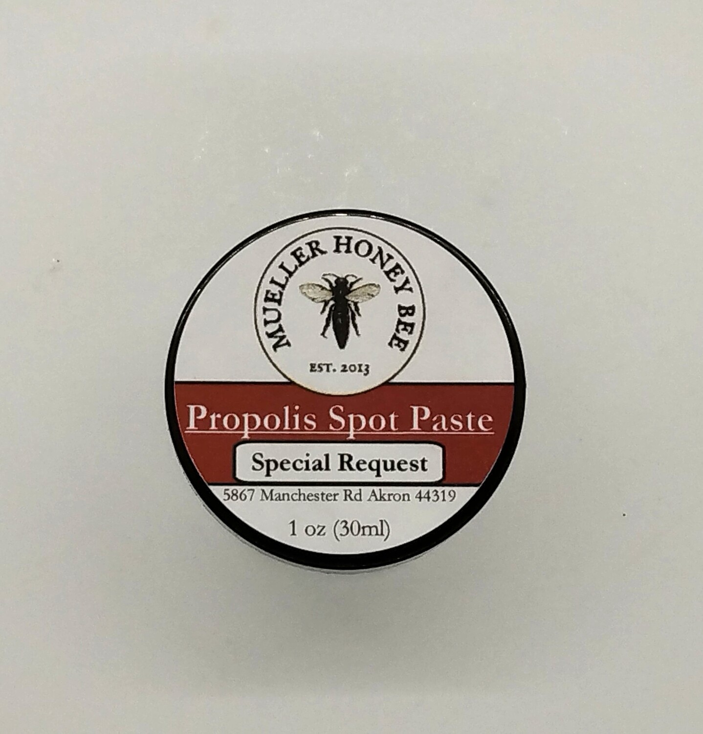 Altered Ingredient Propolis Spot Paste Request (do not purchase without prior confirmation)